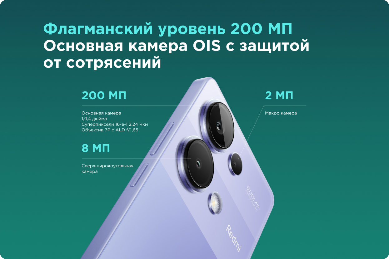 Купить Смартфон Redmi Note 13 Pro 8/256GB Black/Черный в Череповце